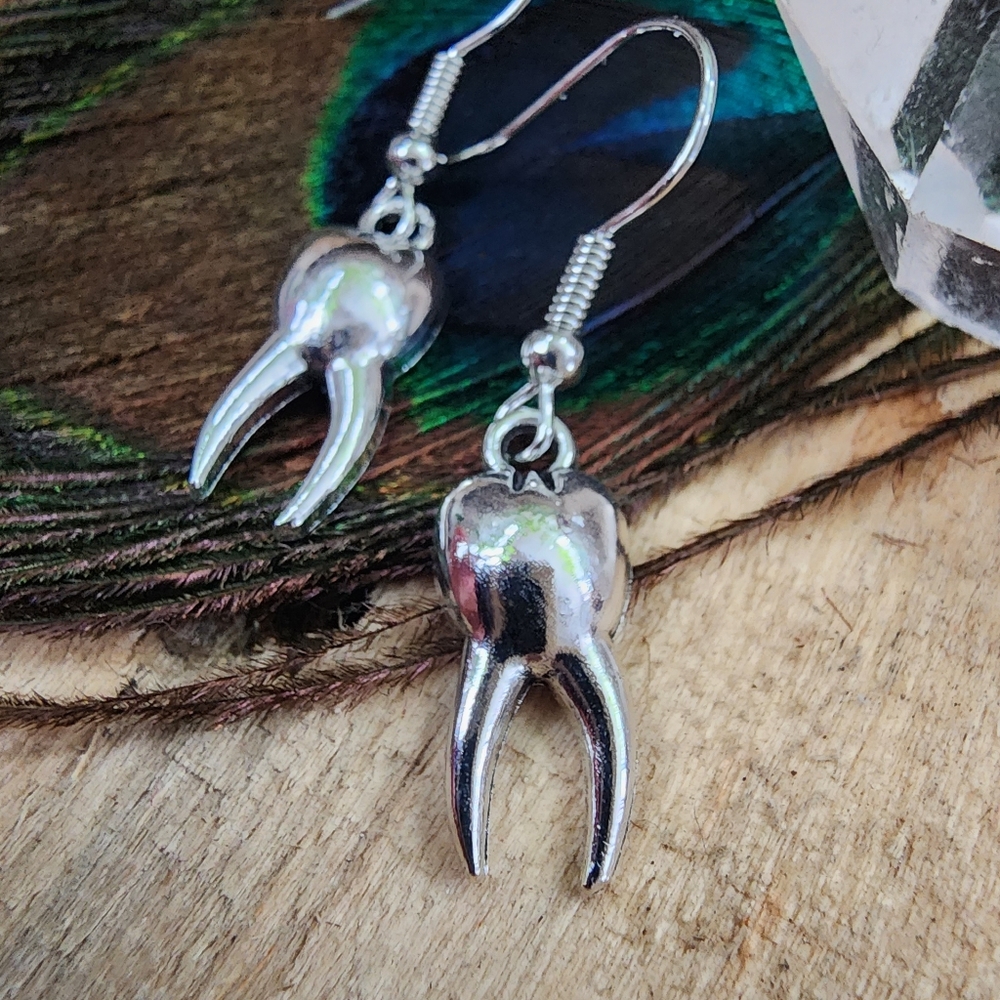 Dentist Earrings Tooth Earrings UNISEX Teeth Dental Hygienist Gift oddities Fang